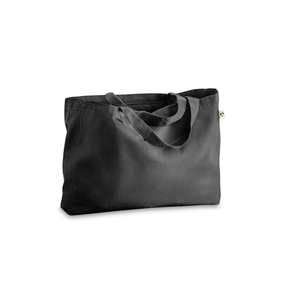 Cotton (50%), recycled cotton (30%) and polyester (20% rPET) bag (280 g/m²)