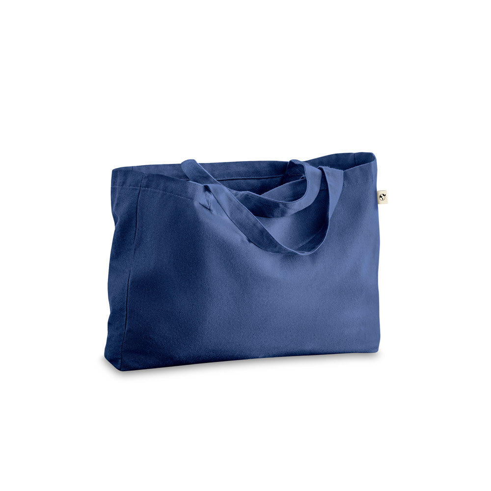 Cotton (50%), recycled cotton (30%) and polyester (20% rPET) bag (280 g/m²)