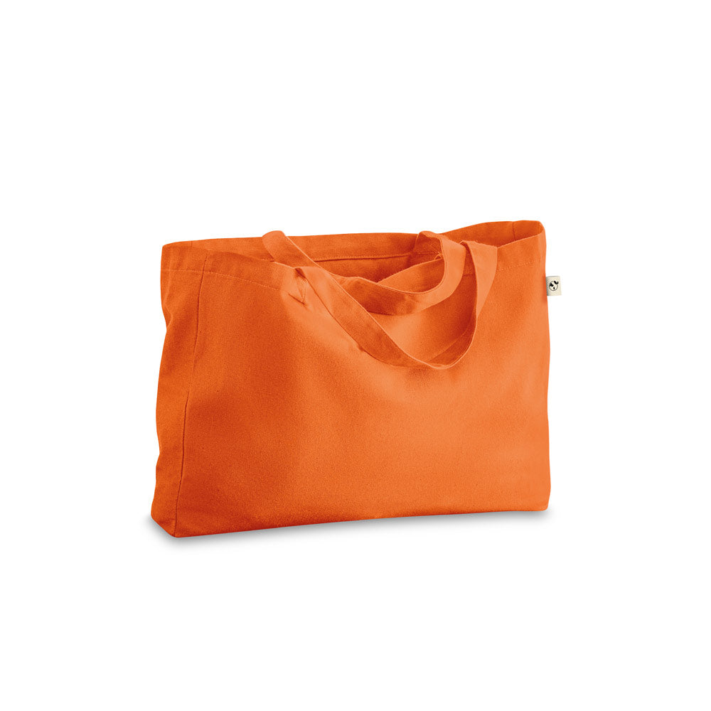 Cotton (50%), recycled cotton (30%) and polyester (20% rPET) bag (280 g/m²)